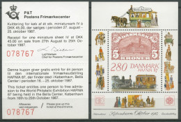 Dänemark 1987 Int. Briefm.-Ausstellung HAFNIA '87 Block 7 Postfrisch (C14097) - Blocs-feuillets