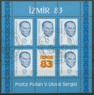 Türkei 1983 Briefmarkenausstellung IZMIR '83 Block 23 Gestempelt (C6715) - Hojas Bloque