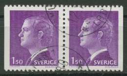 Schweden 1980 König Carl XVI.Gustav 1113 Dl/Dr Paar Gestempelt - Usati