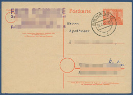 Berlin 1949 Bauwerke Rathaus Schöneberg Postkarte P 4b Gebraucht (X41058) - Cartes Postales - Oblitérées