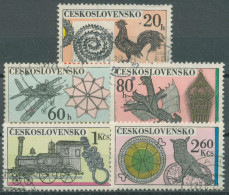 Tschechoslowakei 1972 Volkskunst Drahtbindekunst 2086/90 Gestempelt - Usados