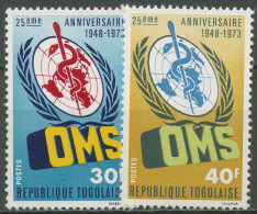 Togo 1973 25 Jahre Weltgesundheitsorganisation WHO 966/67 A Postfrisch - Togo (1960-...)