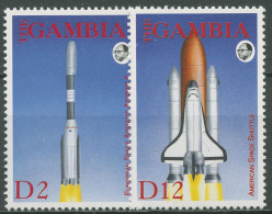 Gambia 1993 Int. Weltraumjahr Ariane-4-Rakete Space-Shuttle 1455/56 Postfrisch - Gambie (1965-...)