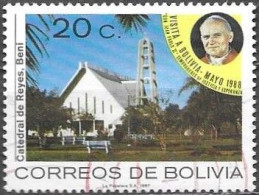 Bolivia Bolivie Bolivien 1988 Pope John Paul II Michel No. 1067 Cancelled Used Obliteré Gestempelt - Bolivia