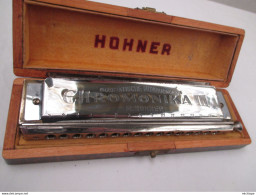 Harmonica  Hohner Chromatique  Dans Son Coffret   Année 60  Superbe  état - Instruments De Musique