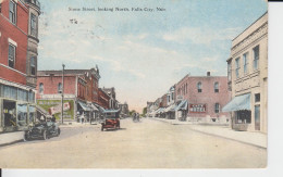 Stone Street Looking North,  Falls City Nebraska US  City Hotel, Patzman Sister Millnery, Wrigley's Spearmint  2 Scans - Otros & Sin Clasificación