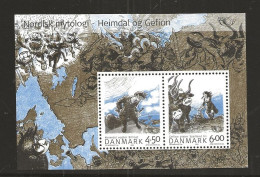 Denmark 2004  NORTH: Nordic Myths (I)., MI 1366-1367 In Bloc 22 MNH(**) - Ungebraucht