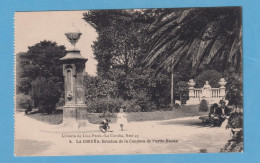 1088 SPAIN ESPAÑA GALICIA LA CORUÑA ESTATUA DE LA CONDESA DE PARDO BAZAN RARE POSTCARD - La Coruña