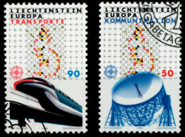 LIECHTENSTEIN 1988 Nr 937-938 Gestempelt SB49E76 - Oblitérés