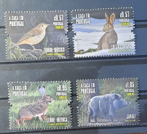 2022 - Portugal - MNH - Hunting In Portugal - 2nd Group - 4 Stamps + Souvenir Sheet Of 1 Stamp - Unused Stamps