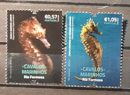 2022 - Portugal - MNH - Sea Horses Of Ria Formosa (Algarve) - 2 Stamps + Block Of 1 Stamp - Neufs