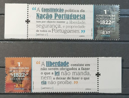 2022 - Portugal - MNH - Bicentenary Of Portuguese Constitution Of 1822 - 2 Stamps - Nuovi