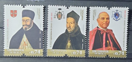 2022 - Portugal - MNH - Archbishops Of Braga - 6th Group - 3 Stamps + Souvenir Sheet Of 1 Stamp - Unused Stamps