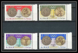 096A - Ajman - MNH ** Mi N° 341 / 344 A Jeux Olympiques (summer Olympic Games Gold Medalists) MEXIICO 1968  - Ete 1968: Mexico