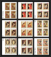 088b - Yemen Kingdom - MNH ** Mi N° 717 / 725 B Tableau (tableaux Paintings) Non Dentelé (Imperf) Rubens Bloc 4 - Yémen