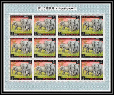 071j - Fujeira N° 309 A Animaux (animals) MNH ** Elephant éléphants Feuilles (sheets) - Elefantes