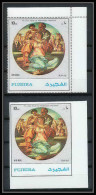 063b - Fujeira - MNH ** Mi N° 1530 A / B Non Dentelé (Imperf) Tableau (tableaux Painting) Miangelo - Religion