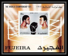 133c - Fujeira MNH ** Mi Bloc N° 57 B Mohamed Ali Boxe Boxing Non Dentelé (Imperf) - Boxeo