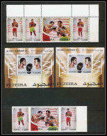 133 - Fujeira MNH ** Mi N° 689 / 691 A / B + Bloc 57 A / B Mohamed Ali Boxe Boxing Non Dentelé (Imperf) - Boxeo