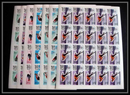 130c Fujeira MNH ** N° 214 / 220 B Jeux Olympiques (olympic Games) GRENOBLE 68 Non Dentelé (Imperf) Feuilles Sheets - Hiver 1968: Grenoble