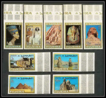 241 - Fujeira MNH ** Mi N° 49 / 57 B Egypte (le Caire Cairo) Egypt Non Dentelé (Imperf) Cote 17 Euros - Egyptologie