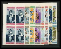 209a Dominicana Mi MNH ** N° 660 / 667 B Non Dentelé (Imperf) Jeux Olympiques (olympic Games MELBOURNE Ski Bloc 4 - Ete 1956: Melbourne