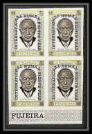 298f - Fujeira MNH ** Mi N°A 379 B Overprint Non Dentelé (Imperf) Adenauer Human Right - Autres & Non Classés