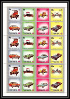 281a - Yemen Kingdom MNH ** Mi N° 1180 / 1183 A Silver Voiture (Cars Car Automobiles Voitures) Feuilles (sheets) - Yémen