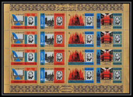 347a Sharjah MNH ** Mi N° 221 / 224 A Winston Churchill London St Paul's Cathedral Big Ben Tower Bridge Feuilles Sheets - Sharjah