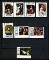 483a - Sharjah MNH ** N° 426 / 433 A Tableau (tableaux Painting) Mother's Day Gainsborough - Courbet - Le Nain - David  - Fête Des Mères