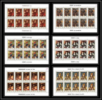 474 Ajman MNH ** N° 209 / 214 A Tableau (tableaux Painting) Auguste Renoir Terbrugghen France Feuilles (sheets) - Impressionisme