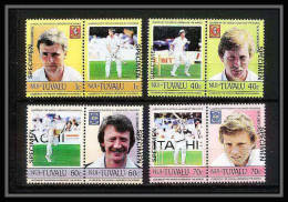 593 Nui Tuvalu MNH ** 1985 MI N° 37- 44 Sc N° 41- 44 Cricket Overprint Specimen Proof - Tuvalu