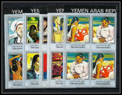 526b YAR (nord Yemen) MNH ** N° 630 / 639 A Tableau (tableaux Painting) Paul Gauguin - Yemen