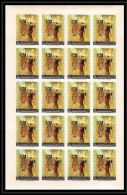 513i Yemen Kingdom MNH ** N° 359 B Kiyomitsu Japanese Painter Tableau Painting Feuilles Sheets Non Dentelé (Imperf) - Other & Unclassified
