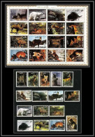 617b - Umm Al Qiwain MNH ** Mi N° 1130 / 1145 A + Bloc Animals Animaux Mammals Camel Squirrel Dog Lion Polar Bear Fox - Lapins