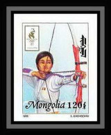 909 Mongolie (Mongolia) MNH ** Yv N° 2090 Non Dentelé Imperf Jeux Olympiques Olympic Atlanta 96 Tir à L'arc Archery - Archery