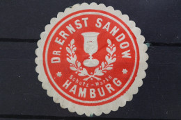 Hamburg, Dr. Ernst Sandow, Siegelmarke - Cinderellas