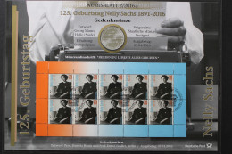 BRD, Numisblatt 2/2016, 20 Euro Nelly Sachs - Sonstige & Ohne Zuordnung