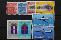 Island, MiNr. 426-433, Jahrgang 1969, Postfrisch - Annate Complete