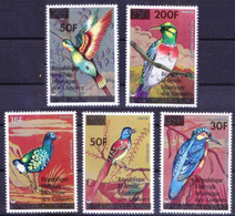 Comoros 1979 MNH 5v, OVP Birds, Malagasy Kingfisher, Bee-eater, Sunbird - Koekoeken En Toerako's