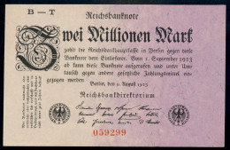 Pick103 Ro102b DEU-115b. 2 Million Mark 1923 UNC NEUF - 2 Millionen Mark