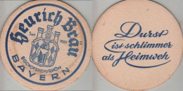 5007232 Bierdeckel Rund - Heurich - Beer Mats