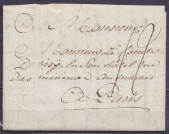 L. Datée 8 Février 1782 De VILVOORDE Pour Comte D'Oisy En Son Hôtel Rue Des Minimes à PARIS - Port "12" - 1714-1794 (Paises Bajos Austriacos)