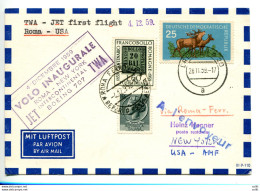 SAS Primo Volo Stoccolma/Roma Del 17.7.59 - Airmail