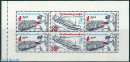 Czechoslovkia 1989 Ships Booklet Pane (booklet Never Issued), Mint NH, Transport - Various - Ships And Boats - Special.. - Autres & Non Classés