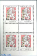 Czechoslovkia 1986 Lion, Diagonally-lined Background M/s, Mint NH - Other & Unclassified
