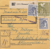 Paketkarte 1948: Donauwörth Nach Neukeferloh Bei München - Cartas & Documentos