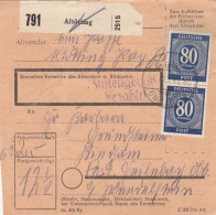 Paketkarte 1947: Altötting Nach Bad Feilnbach - Cartas & Documentos