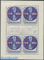Czechoslovkia 1975 Space Exploration M/s, Mint NH, Transport - Space Exploration - Otros & Sin Clasificación