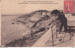 Y17-62) LE PORTEL - LA PLAGE VUE DE LA FALAISE - Le Portel